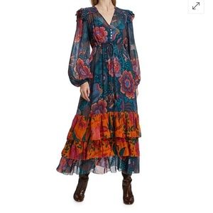 Farm Rio river creatures tiered dress.